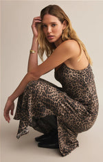 Load image into Gallery viewer, ZSUPPLY Cielo Leopard Midi Dress
