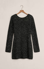 Load image into Gallery viewer, ZSUPPLY La Marca Sequin Black Mini Dress
