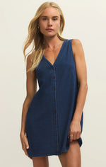 Load image into Gallery viewer, ZSUPPLY Solace Denim Mini Dress
