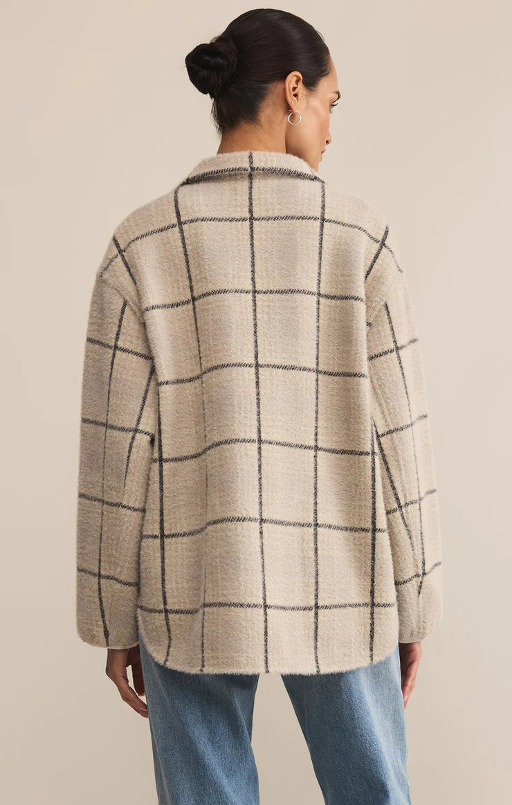 ZSUPPLY Bronx Plaid Sweater Knit Jacket