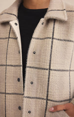 Load image into Gallery viewer, ZSUPPLY Bronx Plaid Sweater Knit Jacket
