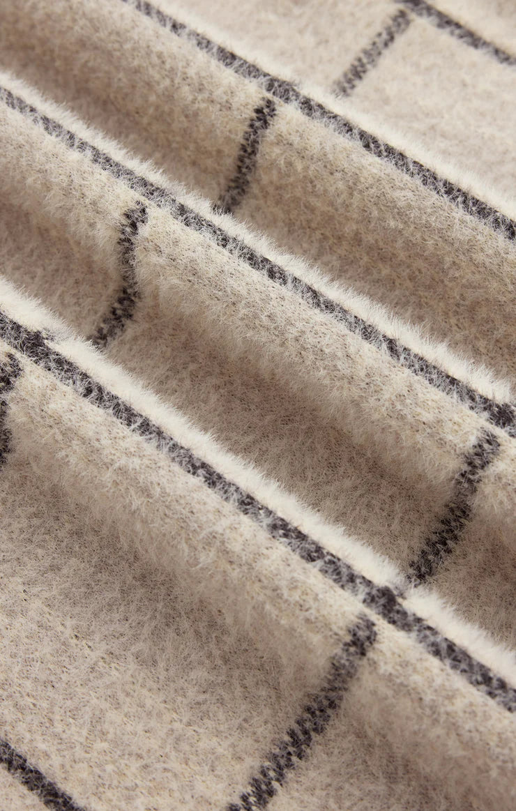 ZSUPPLY Bronx Plaid Sweater Knit Jacket