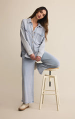 Load image into Gallery viewer, ZSUPPLY All Day Knit Denim Jacket
