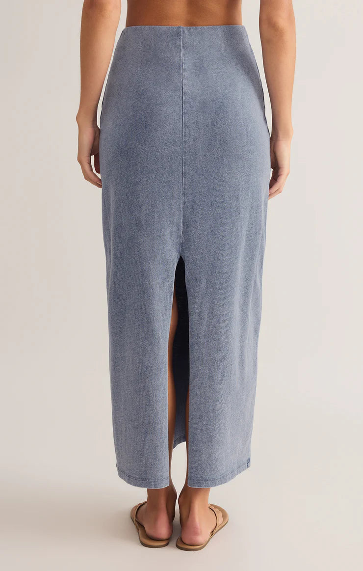 ZSUPPLY Gail Jersey Denim Midi Skirt