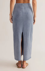 Load image into Gallery viewer, ZSUPPLY Gail Jersey Denim Midi Skirt

