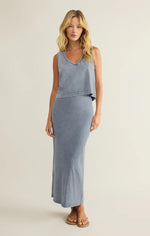 Load image into Gallery viewer, ZSUPPLY Gail Jersey Denim Midi Skirt

