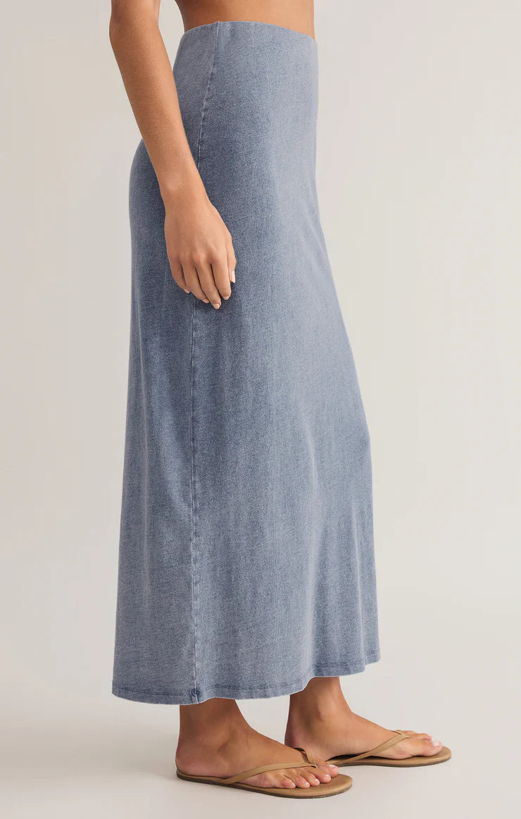 ZSUPPLY Gail Jersey Denim Midi Skirt