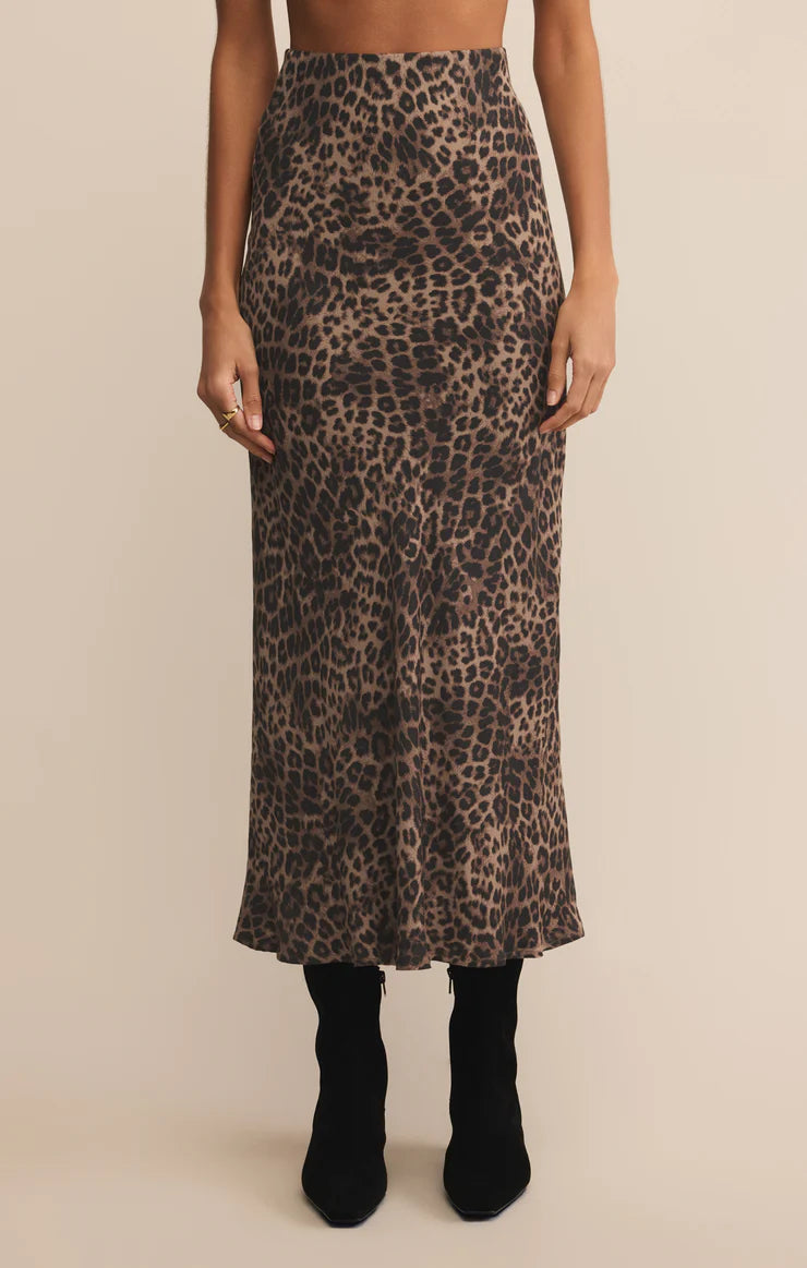 ZSUPPLY Izabel Leopard Skirt