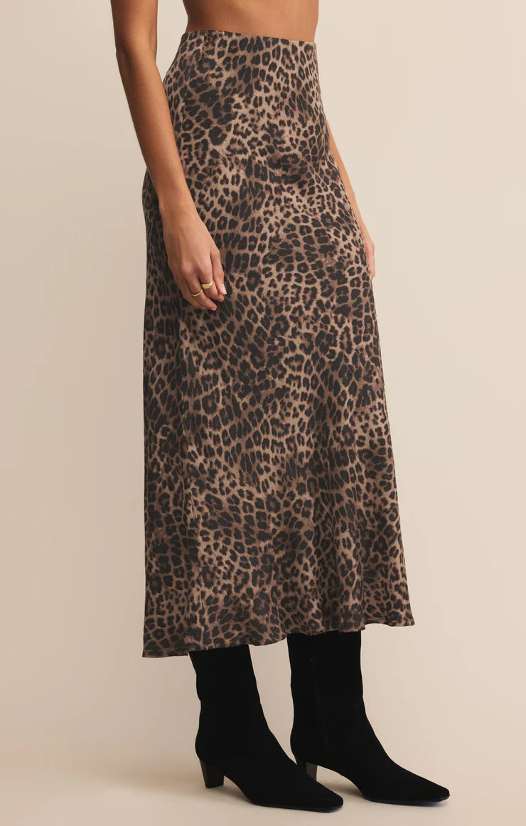 ZSUPPLY Izabel Leopard Skirt