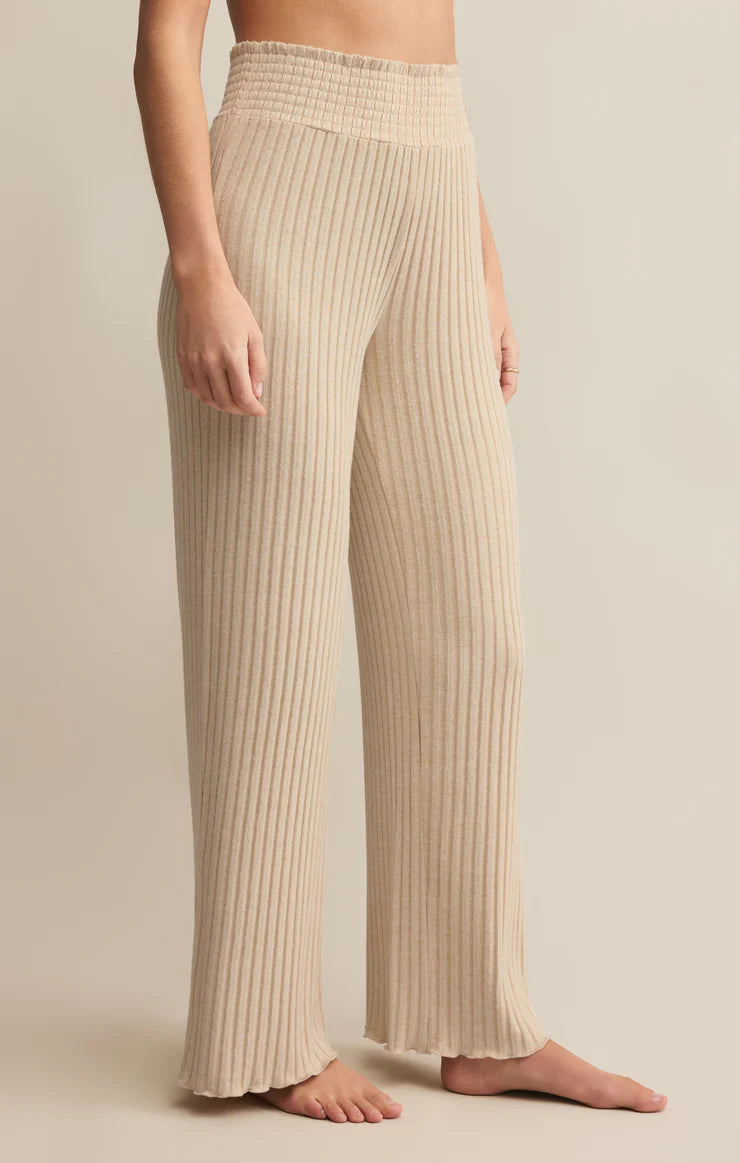 ZSUPPLY Dawn Smocked Silky Rib Pant
