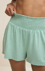 Load image into Gallery viewer, ZSUPPLY Dawn Smocked Brushed Jersey Shorts
