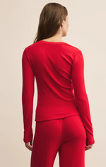 Load image into Gallery viewer, ZSUPPLY Holly Pointelle Long Sleeve Top
