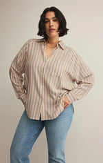 Load image into Gallery viewer, ZSUPPLY The Perfect Linen Stripe Top
