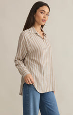 Load image into Gallery viewer, ZSUPPLY The Perfect Linen Stripe Top
