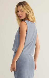 ZSUPPLY Sloane V-Neck Denim Top