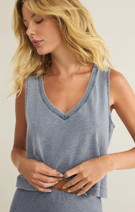 ZSUPPLY Sloane V-Neck Denim Top