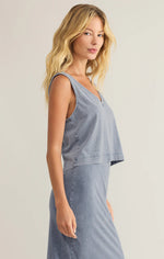 Load image into Gallery viewer, ZSUPPLY Sloane V-Neck Denim Top
