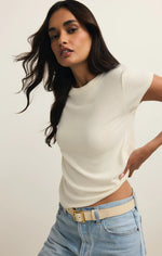 Load image into Gallery viewer, ZSUPPLY Renae Rib Short Sleeve Top
