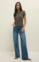 Load image into Gallery viewer, ZSUPPLY Renae Rib Short Sleeve Top

