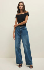 Load image into Gallery viewer, ZSUPPLY Second Skin Off Shoulder Top
