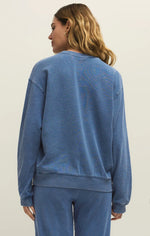 Load image into Gallery viewer, ZSUPPLY Boyfriend Denim Sweatshirt
