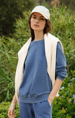 Load image into Gallery viewer, ZSUPPLY Boyfriend Denim Sweatshirt
