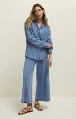 Load image into Gallery viewer, ZSUPPLY Reese Jersey Denim Button Up
