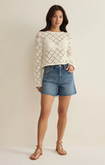 Load image into Gallery viewer, ZSUPPLY Hullen Crochet Cloud Sweater
