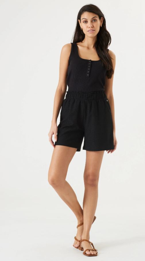 GARCIA Ribbed Henley Cami