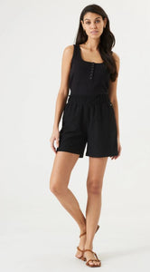 GARCIA Ribbed Henley Cami