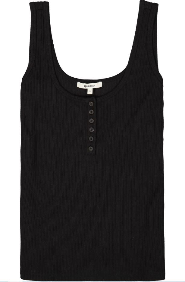 GARCIA Ribbed Henley Cami