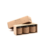 Load image into Gallery viewer, Three jars of SOJA &amp; CO. on a white background
