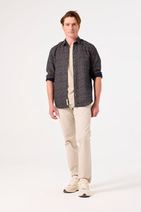 GARCIA Printed Button Down Shirt
