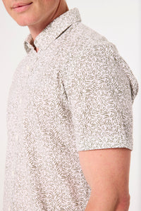GARCIA Allover Print Button Down Shirt