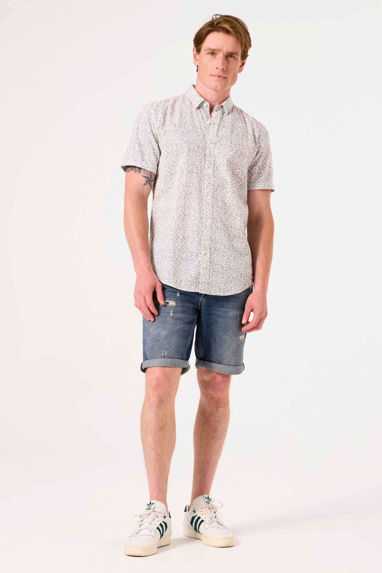 GARCIA Allover Print Button Down Shirt