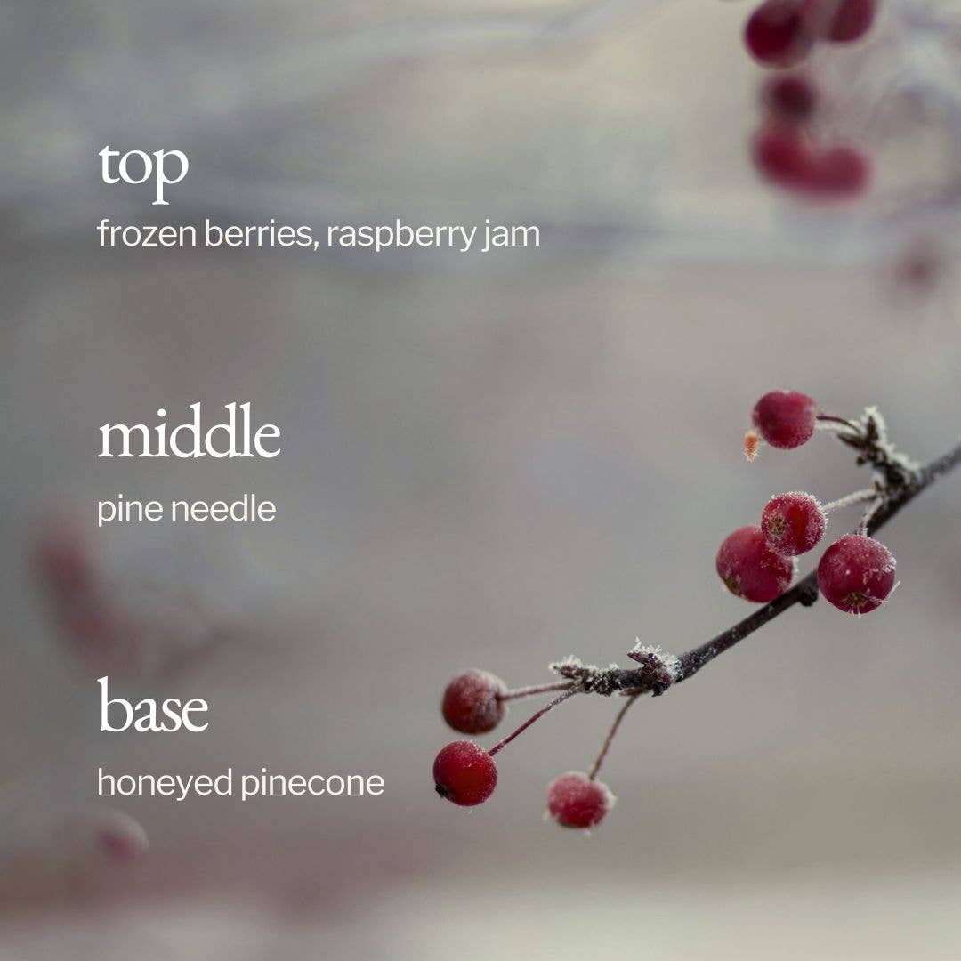 Soy Wax Candle | Frozen Berries + Pine: 8 oz