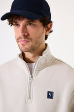 Load image into Gallery viewer, GARCIA Men&#39;s Beige 1/4 Zip Sweater
