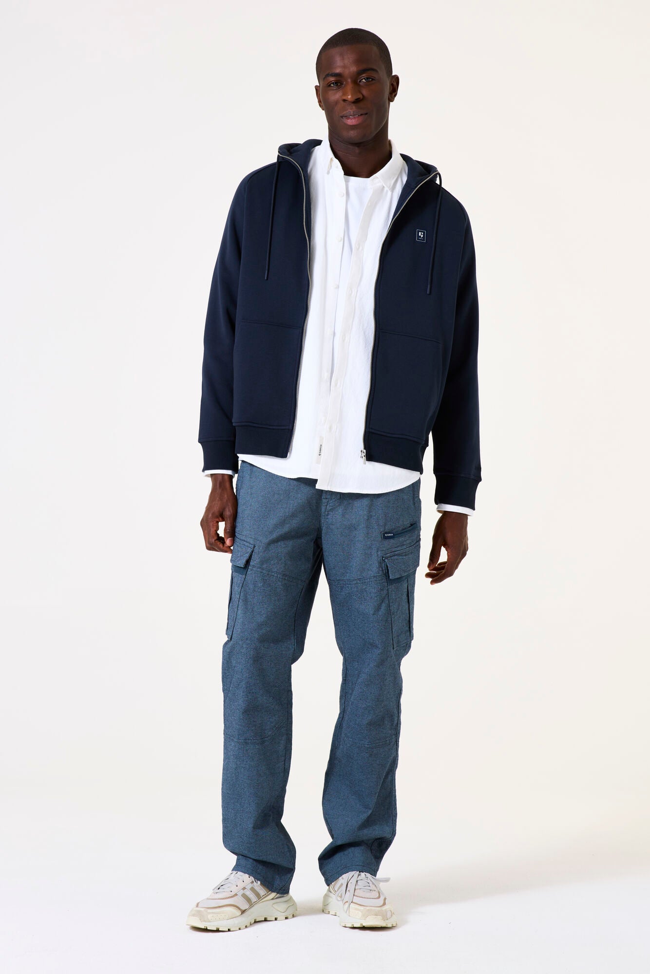 GARCIA Men's Dark Blue Cardigan