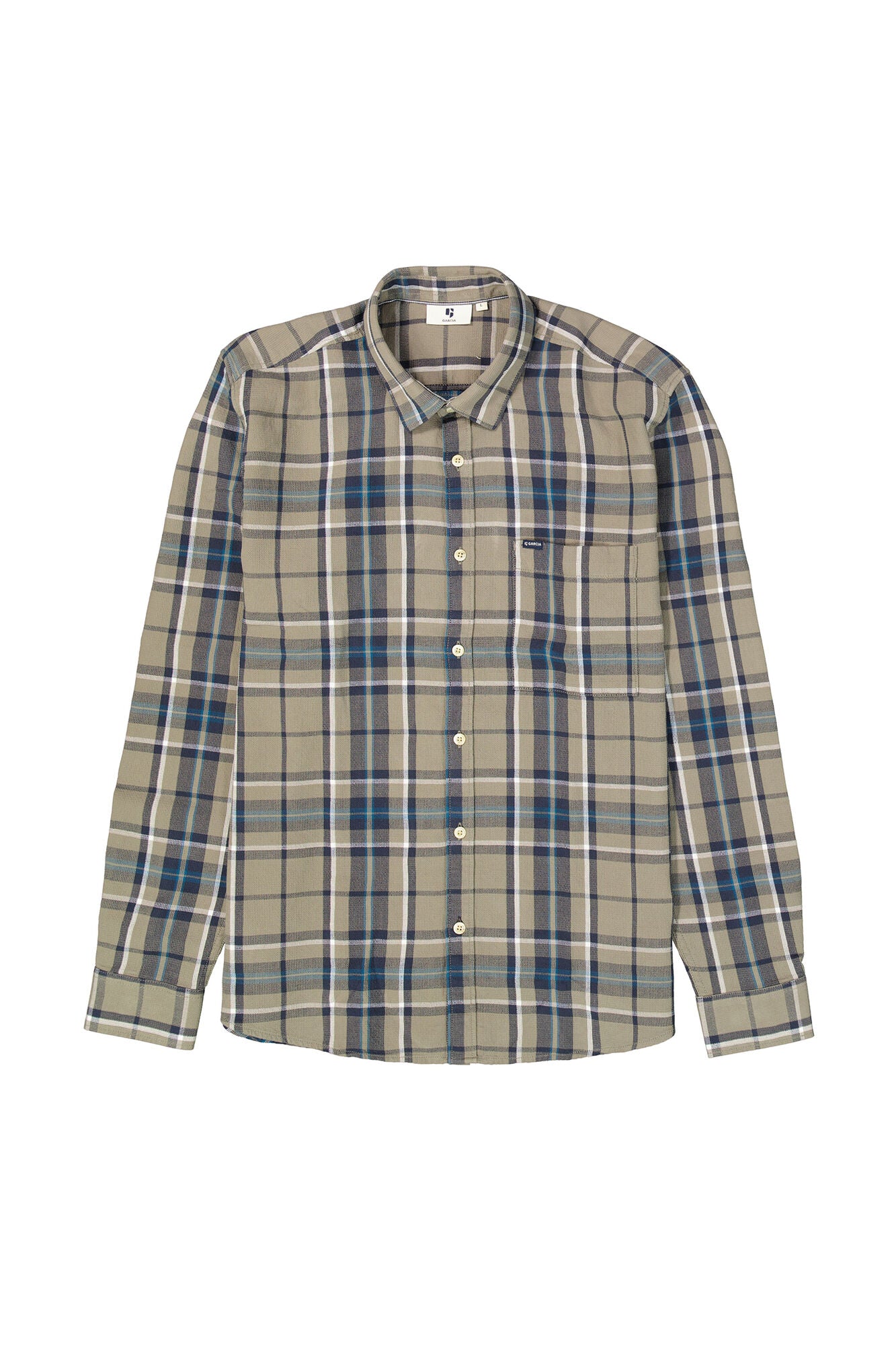 GARCIA Men's Checked Long Sleeve Shirt