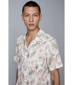 Load image into Gallery viewer, HEDGE Woven Palm Leaf Button Up Shirt
