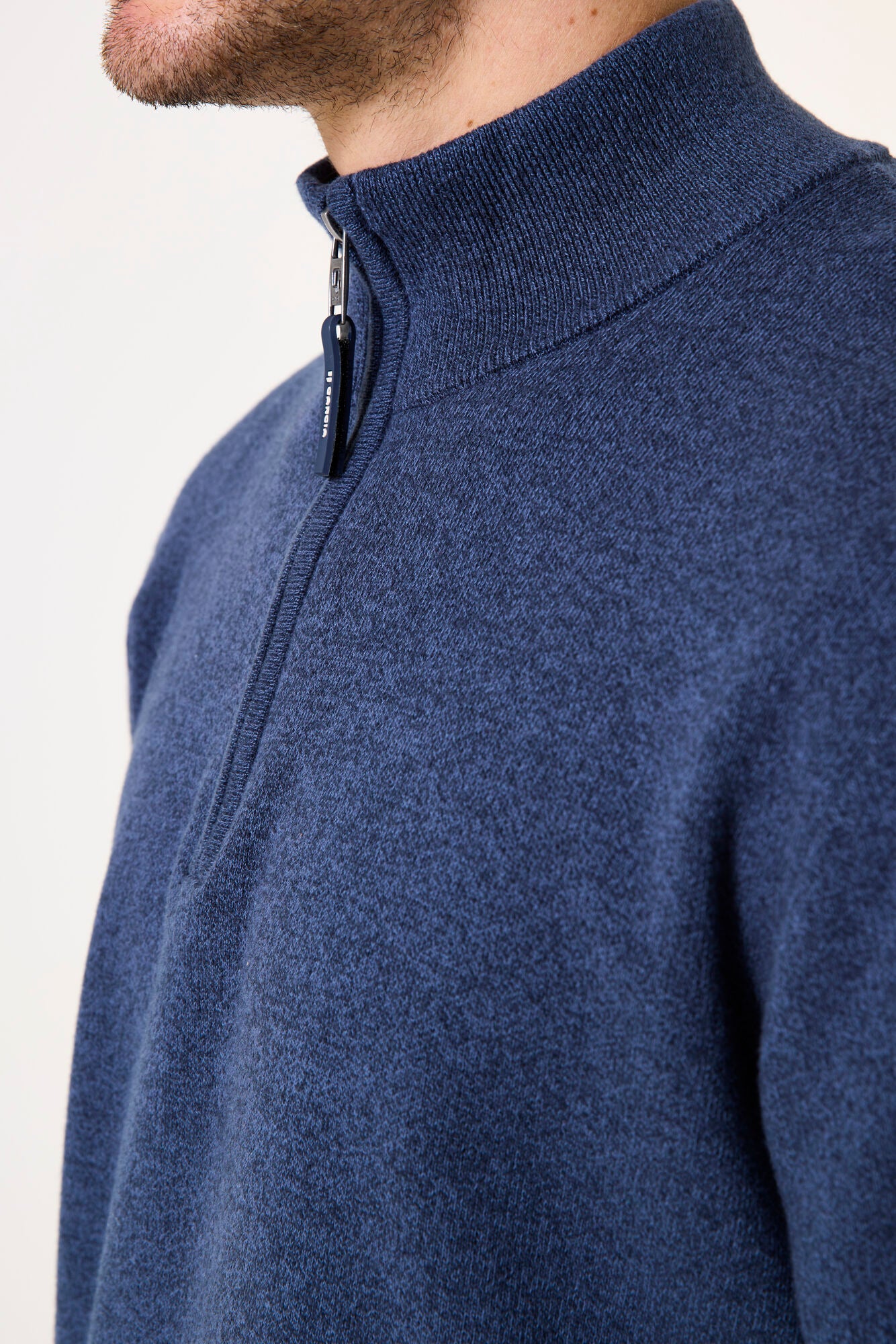 GARCIA Men's Blue Pullover Sweater