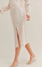 Load image into Gallery viewer, SAGE THE LABEL Feminine Flora Midi Skirt
