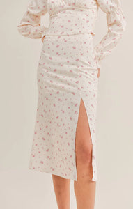 SAGE THE LABEL Feminine Flora Midi Skirt