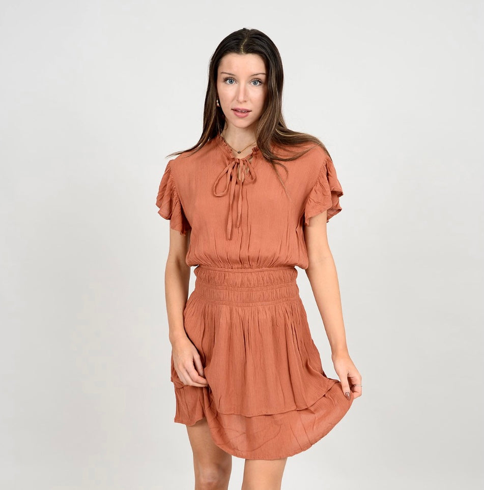 RD STYLE Pania Ruffle Detail Tiered Dress