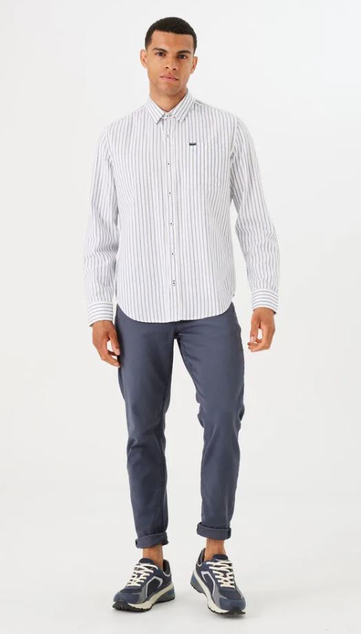 GARCIA Striped Button Down Shirt