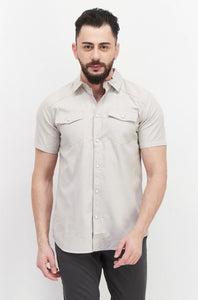 SILVER JEANS Men's Short Sleeve Western Shirt