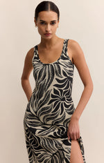 Load image into Gallery viewer, ZSUPPLY Polanco Isla Leaf Midi Dress

