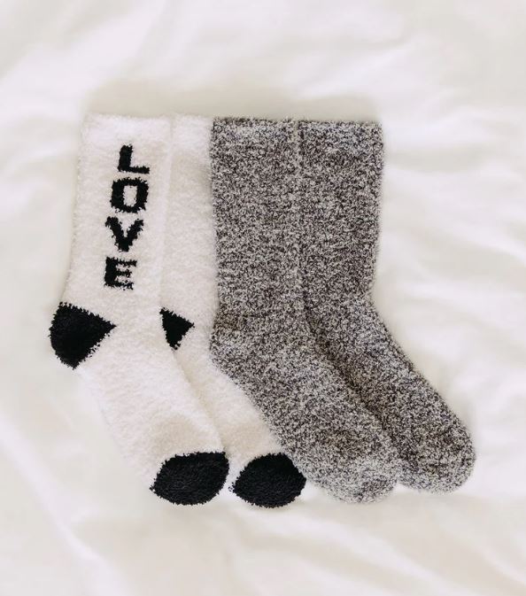 ZSUPPLY 2-Pack Plush Love You Socks