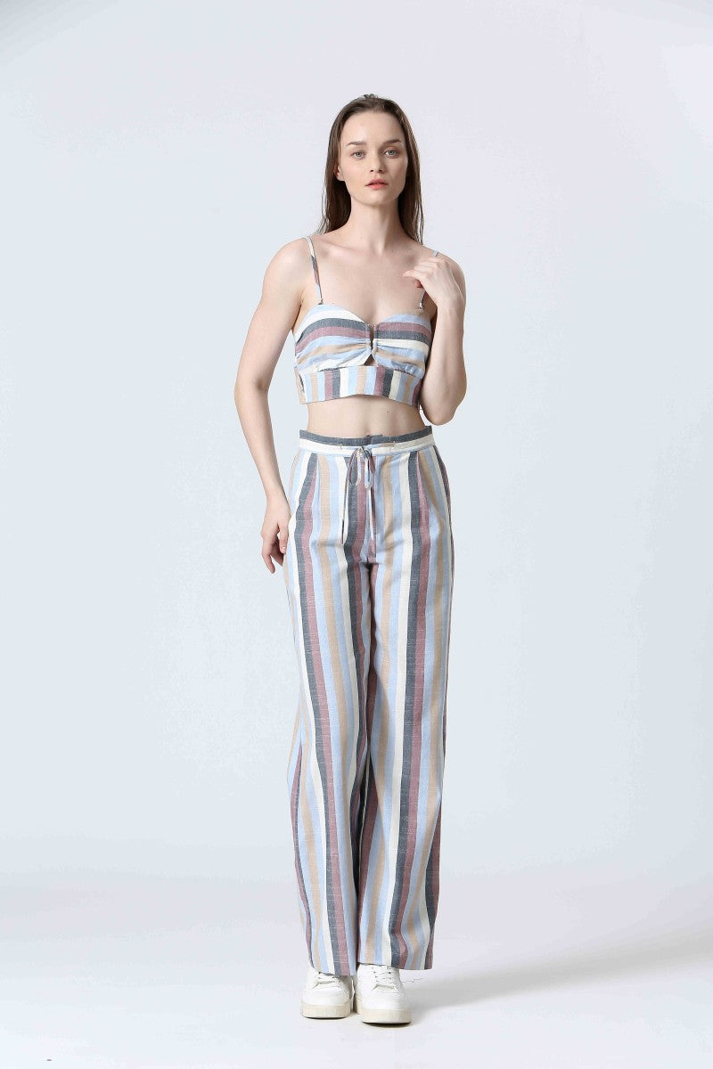 SEE U SOON Striped Pants