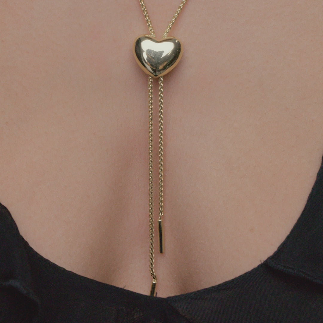 HILLBERG & BERK Puffy Heart Bolo Tie